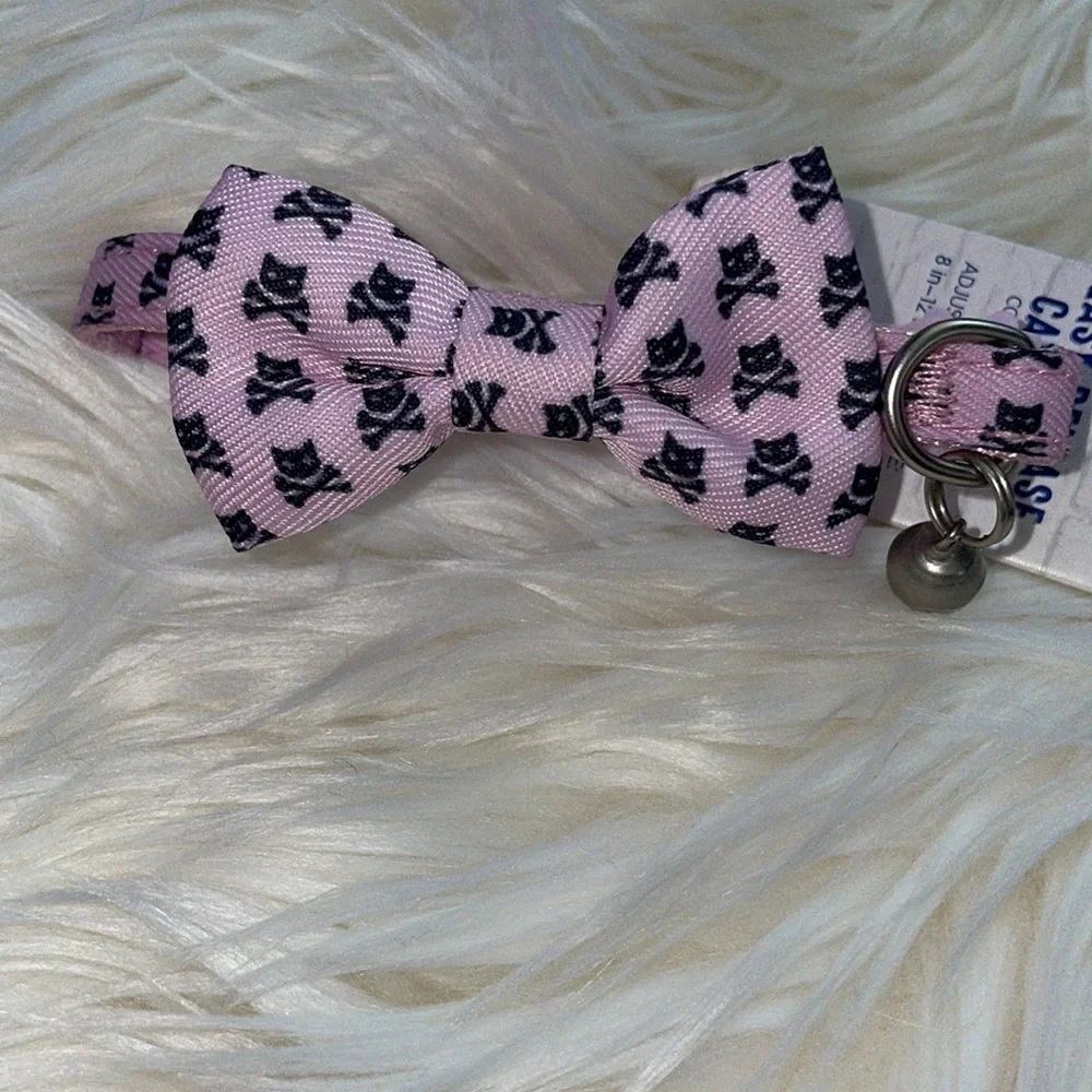 🎀💙NWT Pink and Blue Bow Tie Breakaway Adult Cat Collar